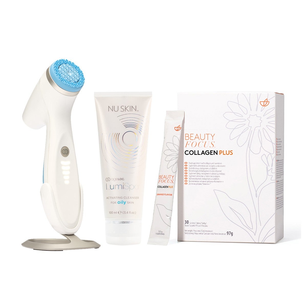 Better together Collagen Plus and LumiSpa iO System Oily Skin