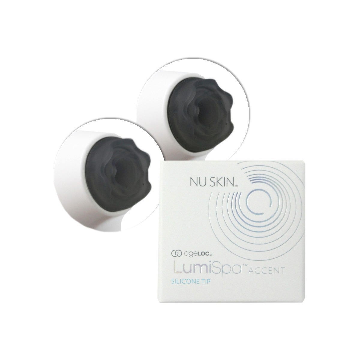 ageLOC LumiSpa Accent – Replacement Grey Silicone Tips for Brightening Eye Attachment