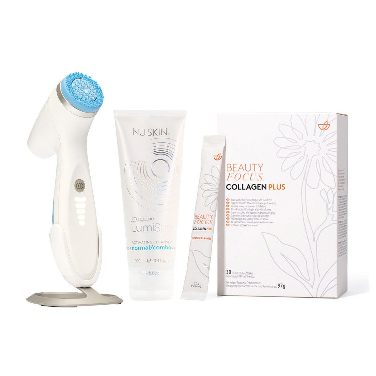 Better together Collagen Plus and LumiSpa iO System Normal to Combo Skin
