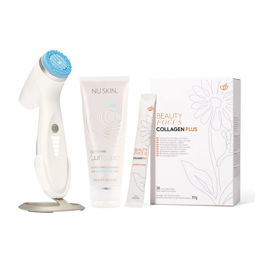 Better together Collagen Plus and LumiSpa iO System Sensitive Skin