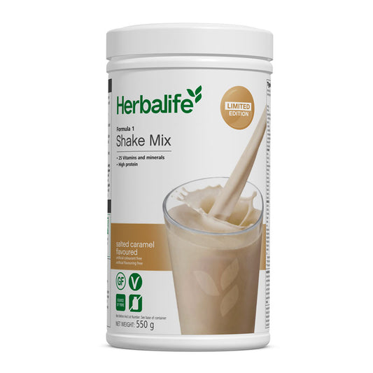 Herbalife Formula 1 Shake Mix Limited Edition Salted Caramel Flavoured 550g